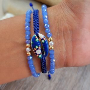 Handmade Set Of 3 Beaded Adjustable Bracelets